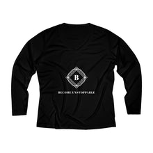 Load image into Gallery viewer, Women&#39;s Long Sleeve Performance V-neck Tee - Visualize Apparel