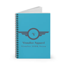 Load image into Gallery viewer, Spiral Notebook - Ruled Line - Visualize Apparel