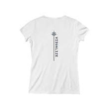 Load image into Gallery viewer, Women&#39;s Baby Rib Short Sleeve V-Neck Tee - Visualize Apparel