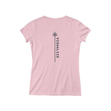 Load image into Gallery viewer, Women&#39;s Baby Rib Short Sleeve V-Neck Tee - Visualize Apparel