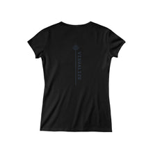 Load image into Gallery viewer, Women&#39;s Baby Rib Short Sleeve V-Neck Tee - Visualize Apparel