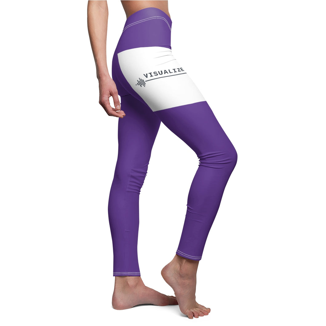 Women's Cut & Sew Casual Leggings - Visualize Apparel