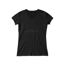 Load image into Gallery viewer, Women&#39;s Baby Rib Short Sleeve V-Neck Tee - Visualize Apparel