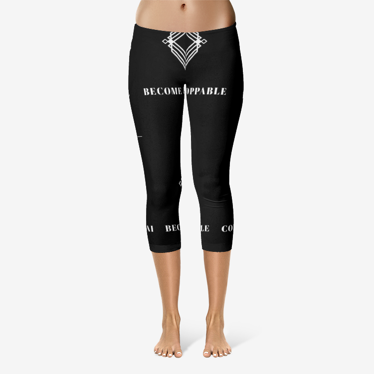 All-Over Print Capri Leggings - Visualize Apparel